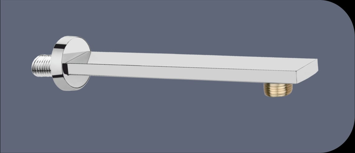 Rectangle shower arm